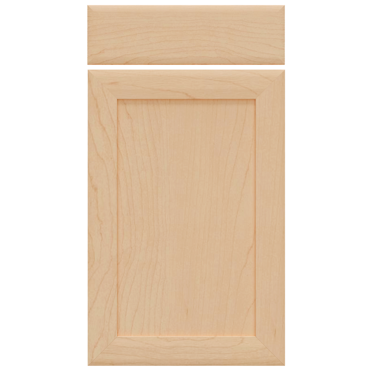 California cabinet door with matching upper drawer front