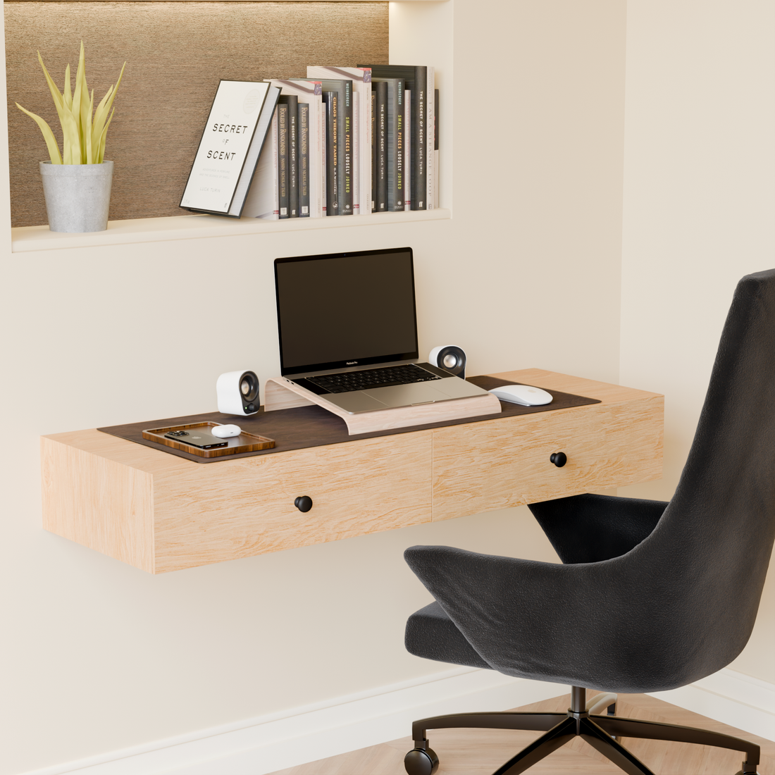 Masterworks Floating Desk — Original Concept — design view 1