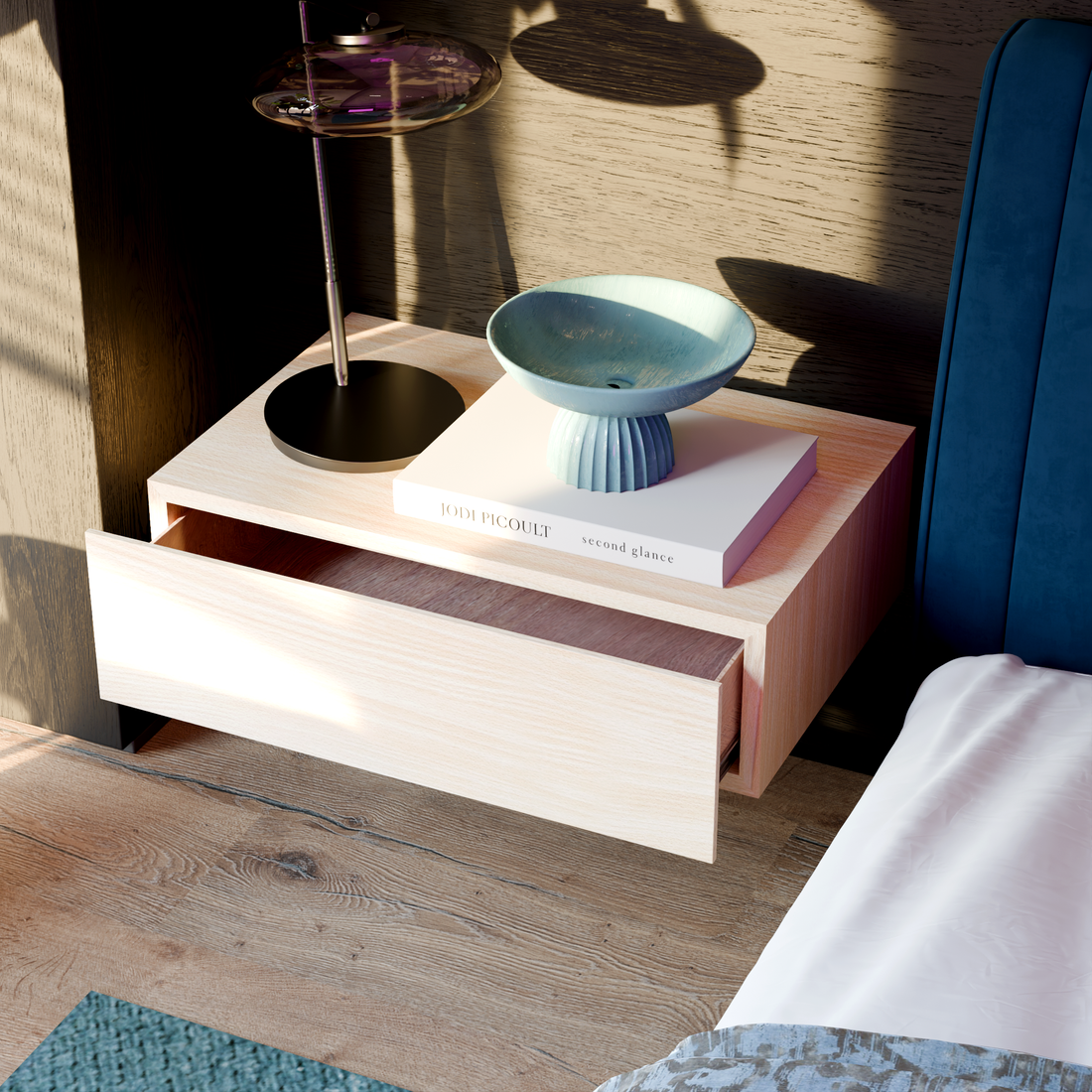 Masterworks Floating Nightstand — representative design concept