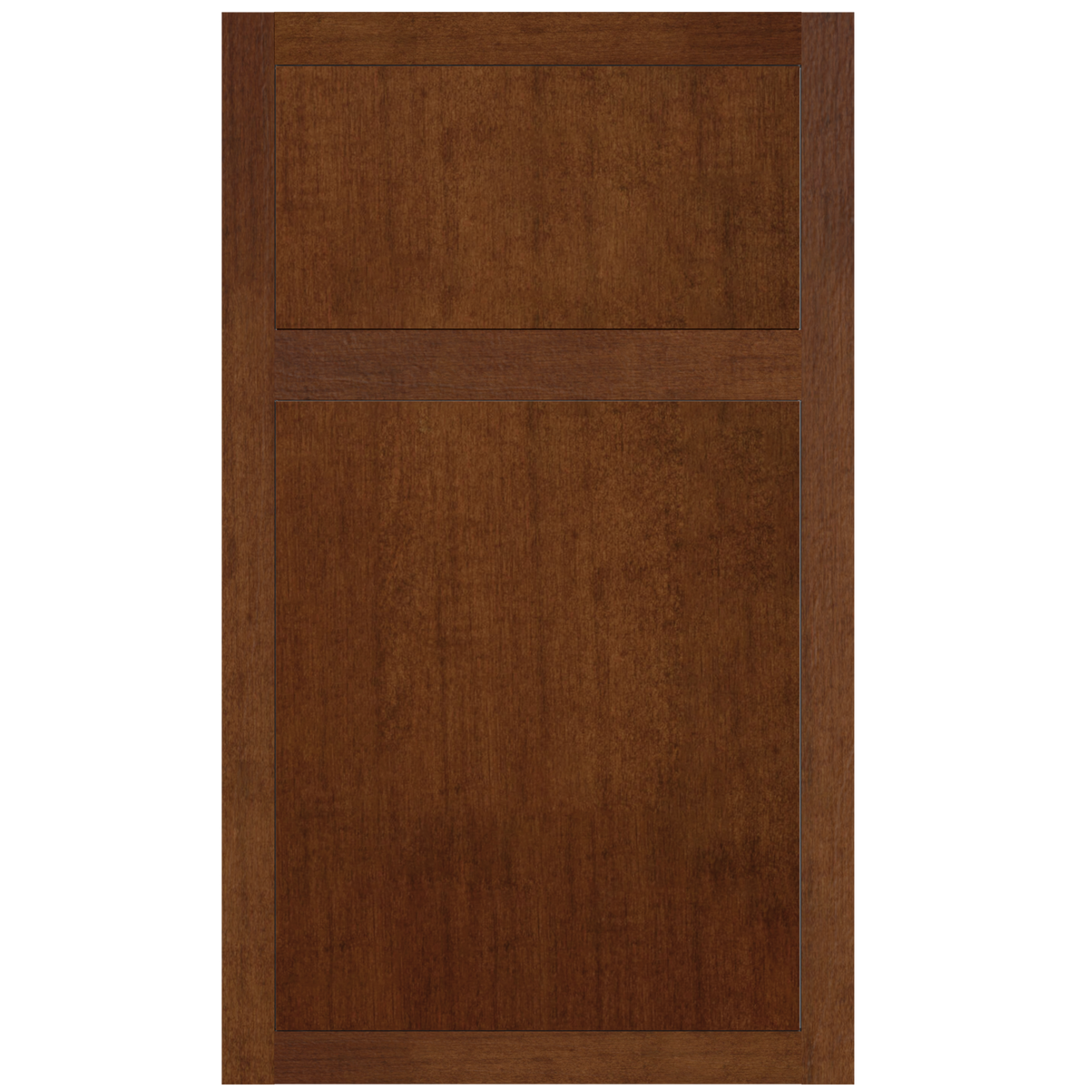 Slab inset cabinet door and drawer front in Winchester finish on hard maple