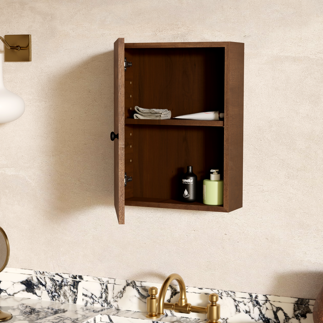 Masterworks Floating Medicine Cabinet with Shelf — Original Concept — design view 1