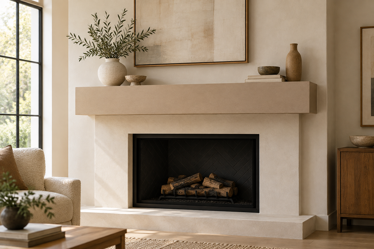 Paint Ready Fireplace Mantel reference concept