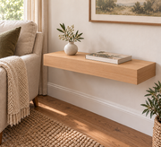 gentry stinson clear alder shelf 24-inch long, 3-inch thick standard natural unlit living-room rendering