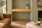 Natural Clear Alder floating shelf — unlit — Rubio Monocoat Pure