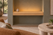 Natural Clear Alder floating shelf — Top Front LED-ready — Rubio Monocoat Pure
