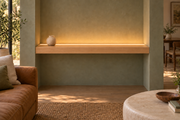 Natural Clear Alder floating shelf — Top Front LED-ready — Rubio Monocoat Pure