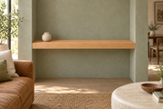 Natural Clear Alder floating shelf — unlit — Rubio Monocoat Pure