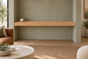 Natural Clear Alder floating shelf — unlit — Rubio Monocoat Pure
