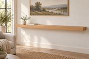 gentry stinson clear alder shelf 66x10x3 standard natural unlit living-room rendering