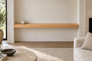 Natural Clear Alder floating shelf — unlit — Rubio Monocoat Pure