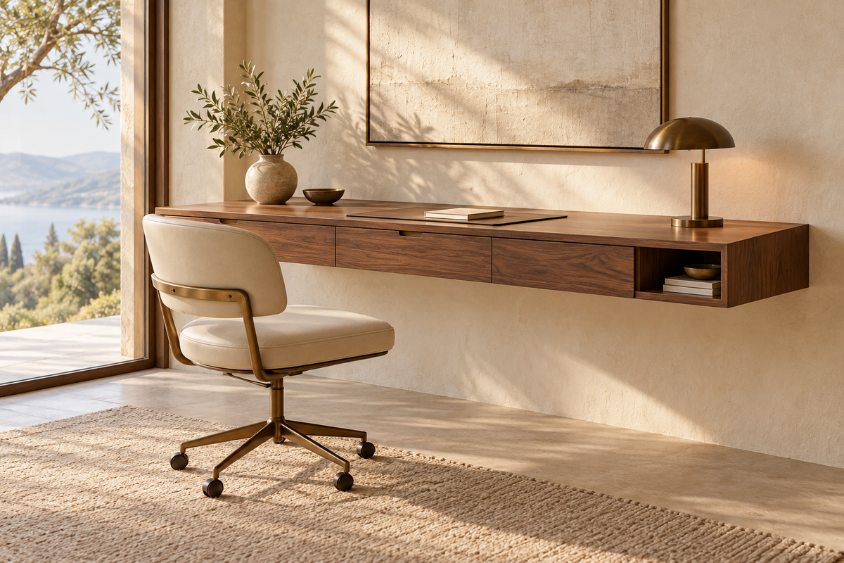 Representative design concept for masterworks floating desks