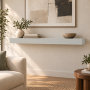 Big Chill SW 7648 custom painted floating shelf in standard-01 room scene