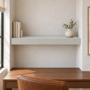 Big Chill SW 7648 custom painted wall-to-wall floating shelf in wall-to-wall-01 room scene