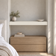 Whitetail SW 7103 custom painted wall-to-wall floating shelf in wall-to-wall-02 room scene