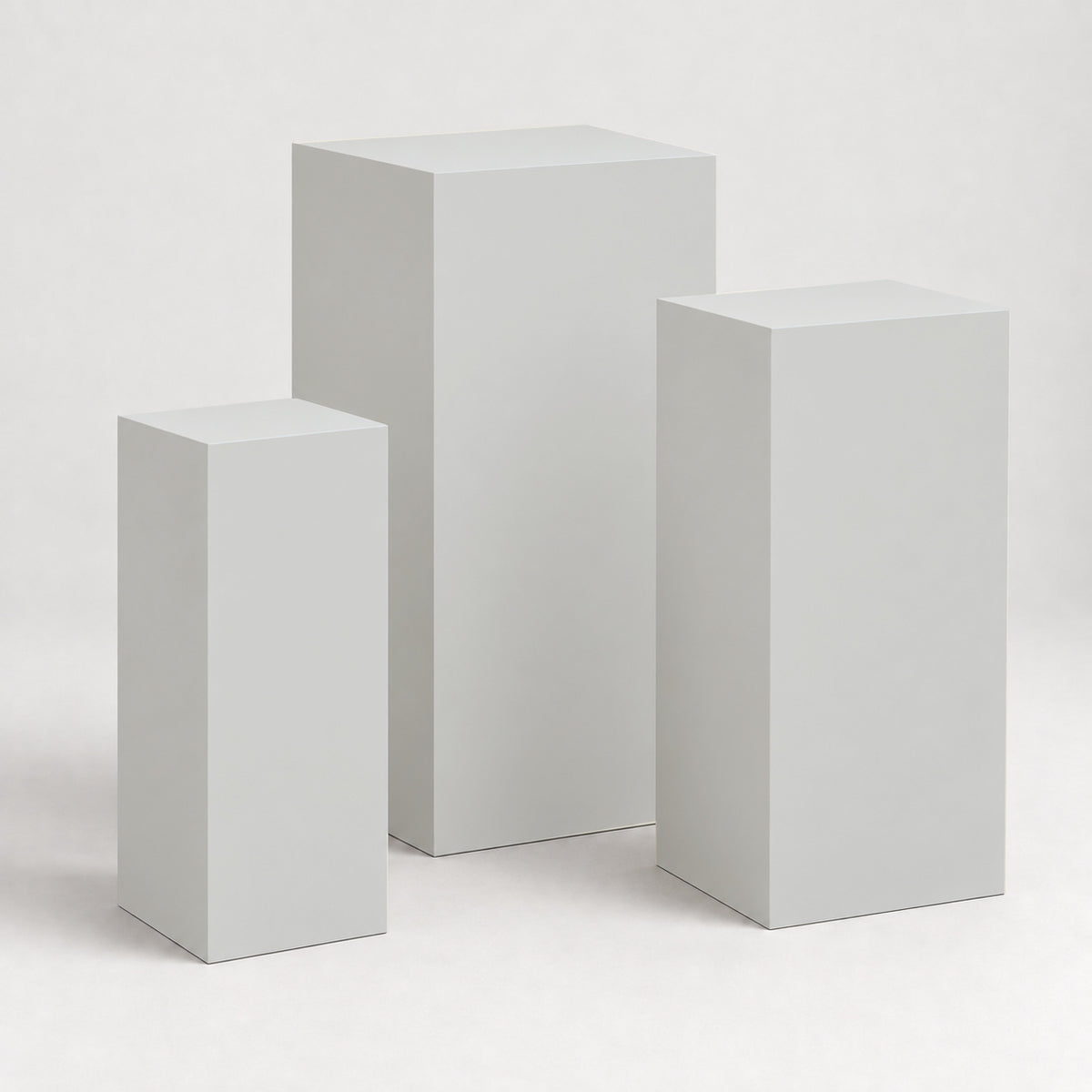 Painted Graduated Pedestal Trio in Reflection SW 7661; representative color rendering.
