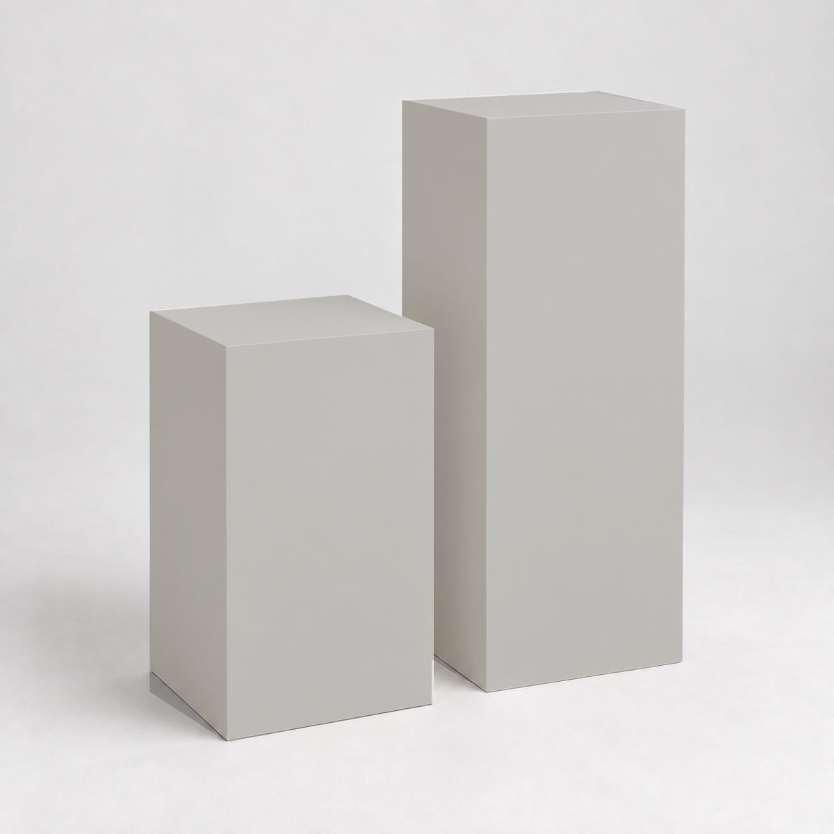 Painted Display Pedestal Pair in Light French Gray SW 0055; representative color rendering.
