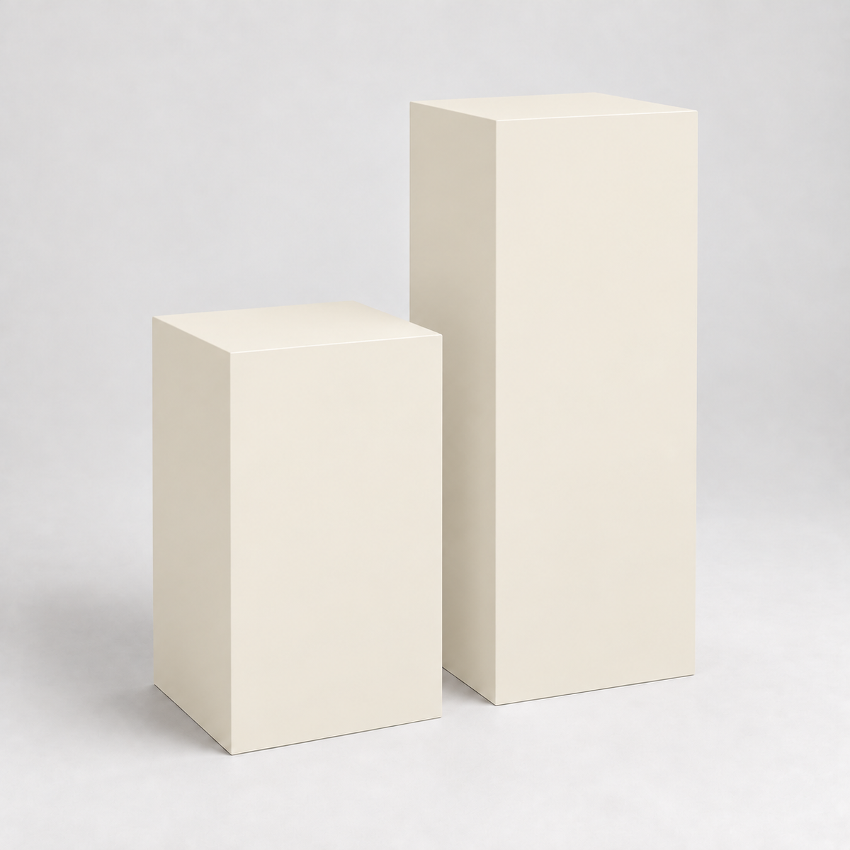 Painted Display Pedestal Pair in Dover White SW 6385; representative color rendering.