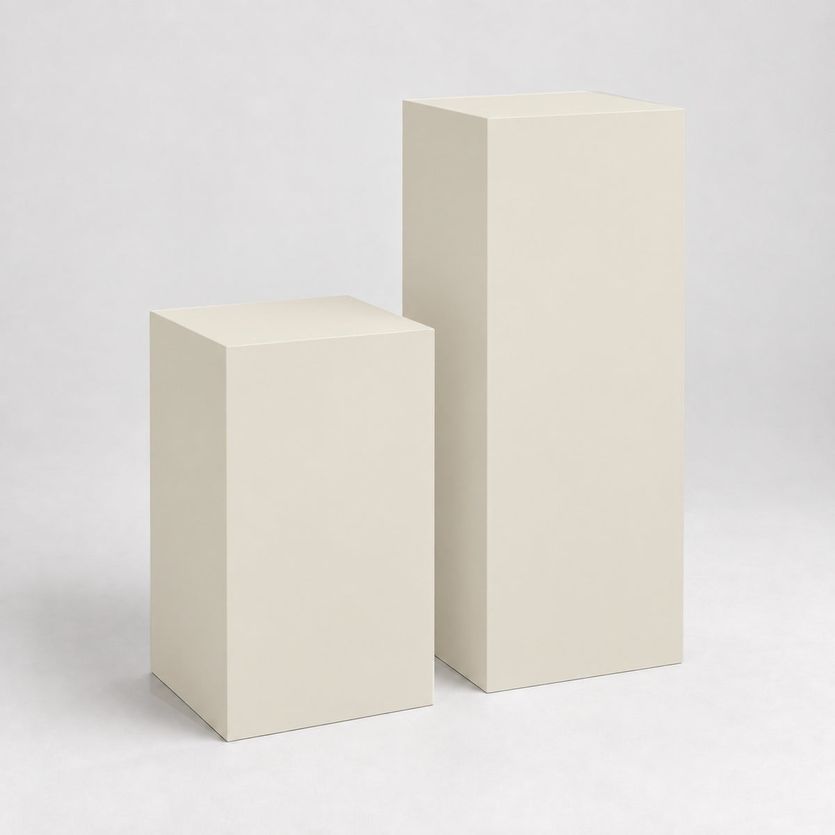 Painted Display Pedestal Pair in Natural Choice SW 7011; representative color rendering.