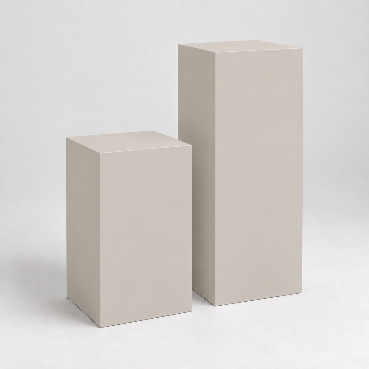 Painted Display Pedestal Pair in Agreeable Gray SW 7029; representative color rendering.