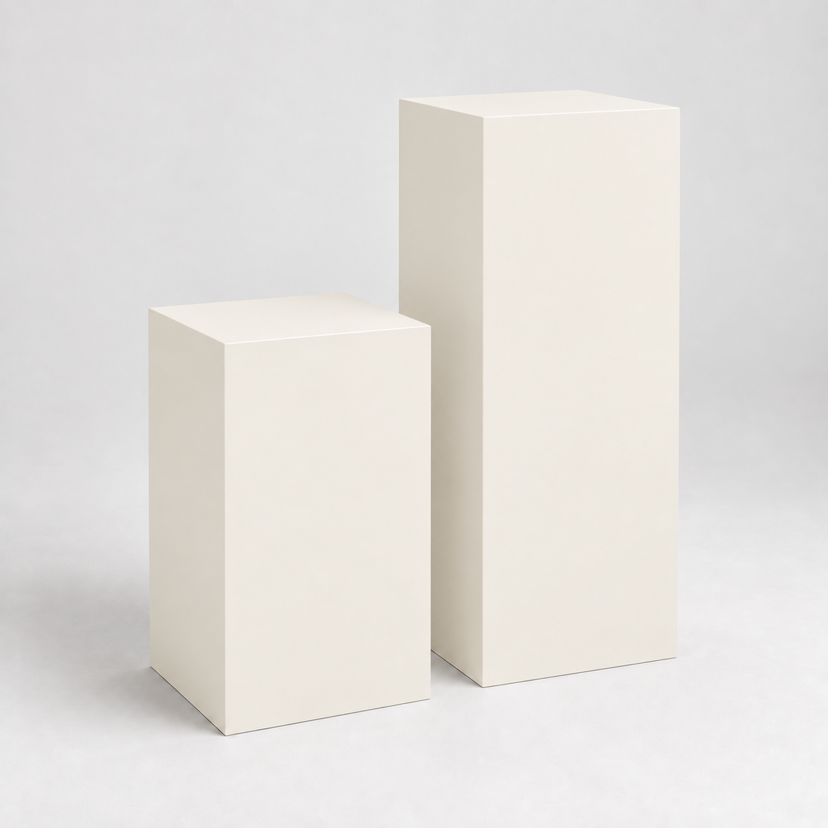 Painted Display Pedestal Pair in Greek Villa SW 7551; representative color rendering.