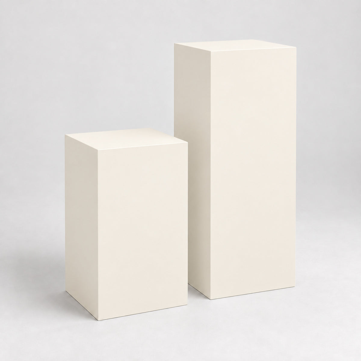 Painted Display Pedestal Pair in Westhighland White SW 7566; representative color rendering.