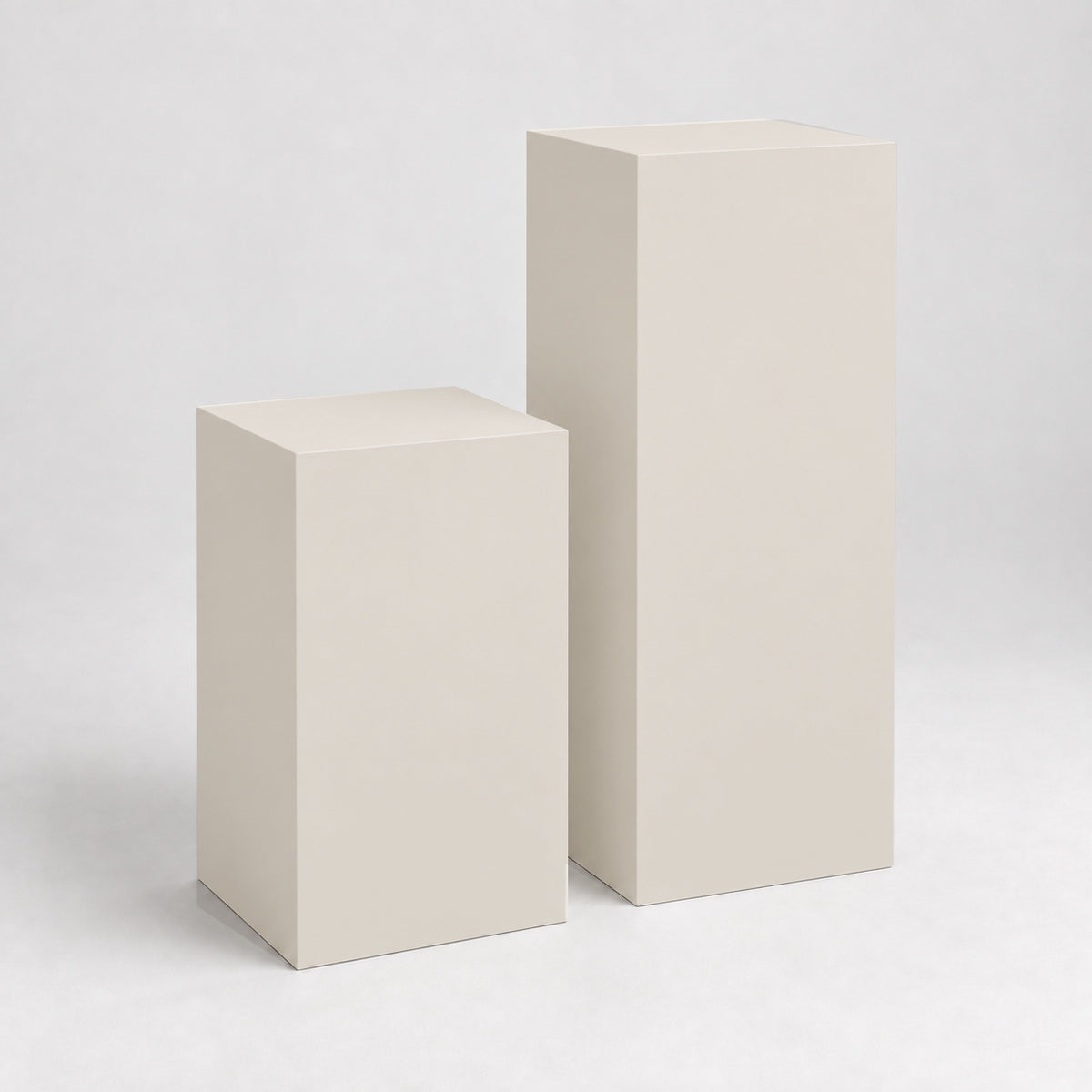 Painted Display Pedestal Pair in Egret White SW 7570; representative color rendering.
