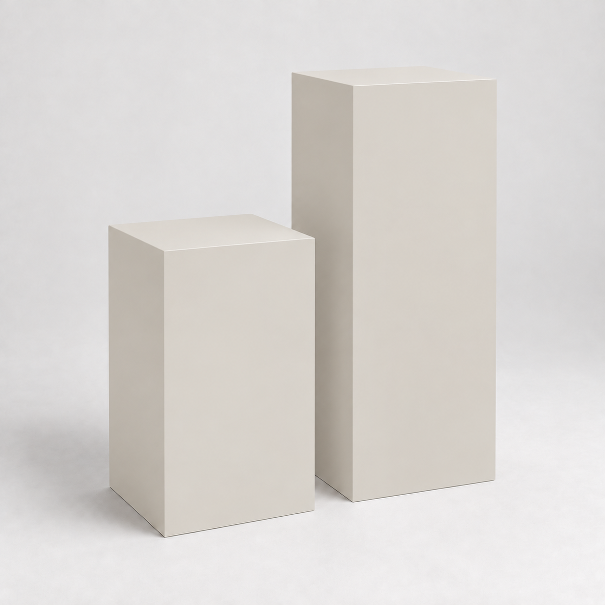 Painted Display Pedestal Pair in City Loft SW 7631; representative color rendering.