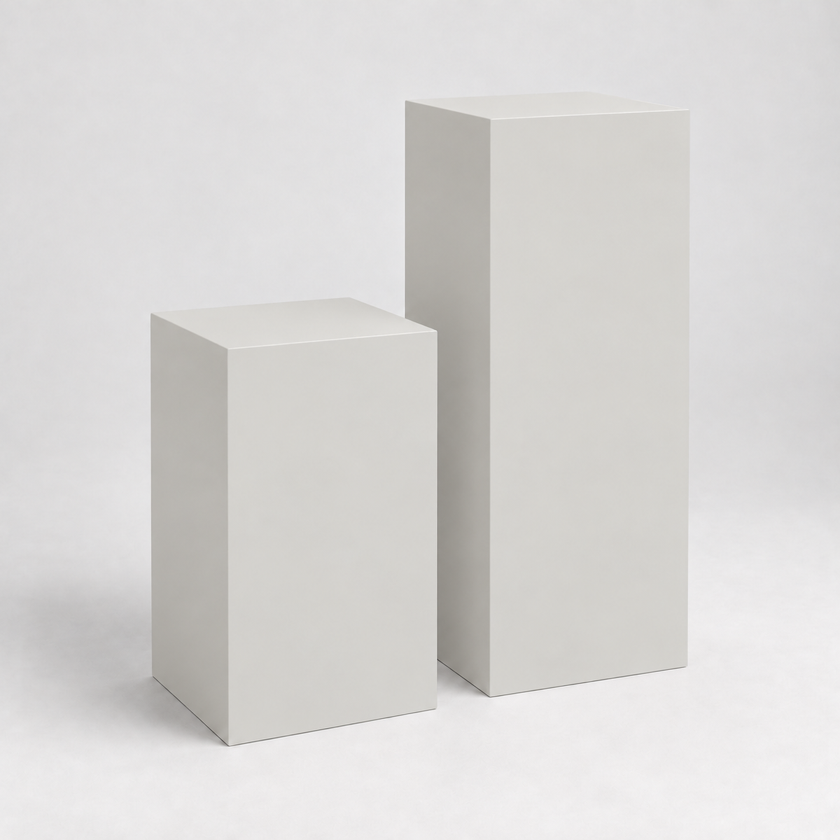 Painted Display Pedestal Pair in First Star SW 7646; representative color rendering.