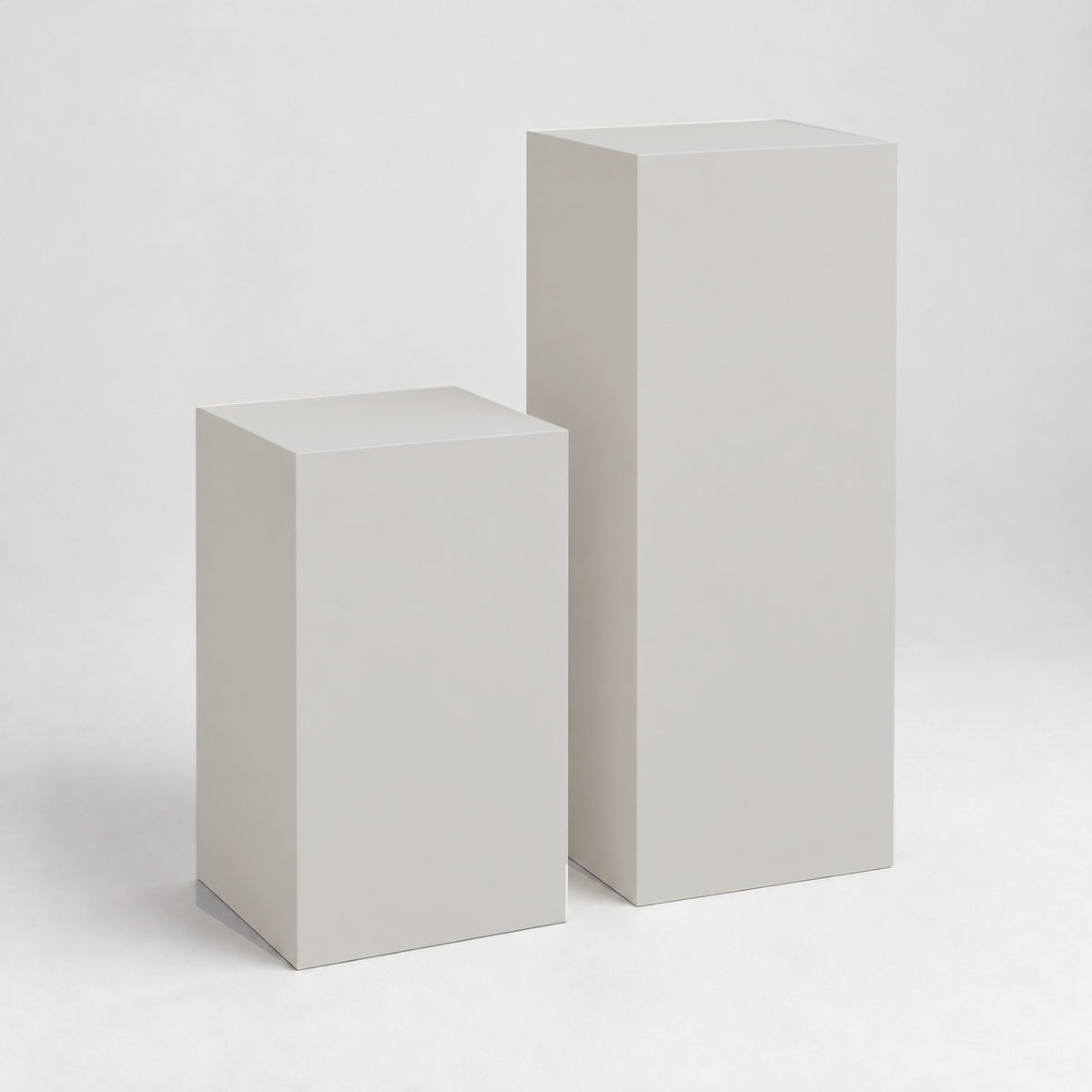Painted Display Pedestal Pair in Big Chill SW 7648; representative color rendering.
