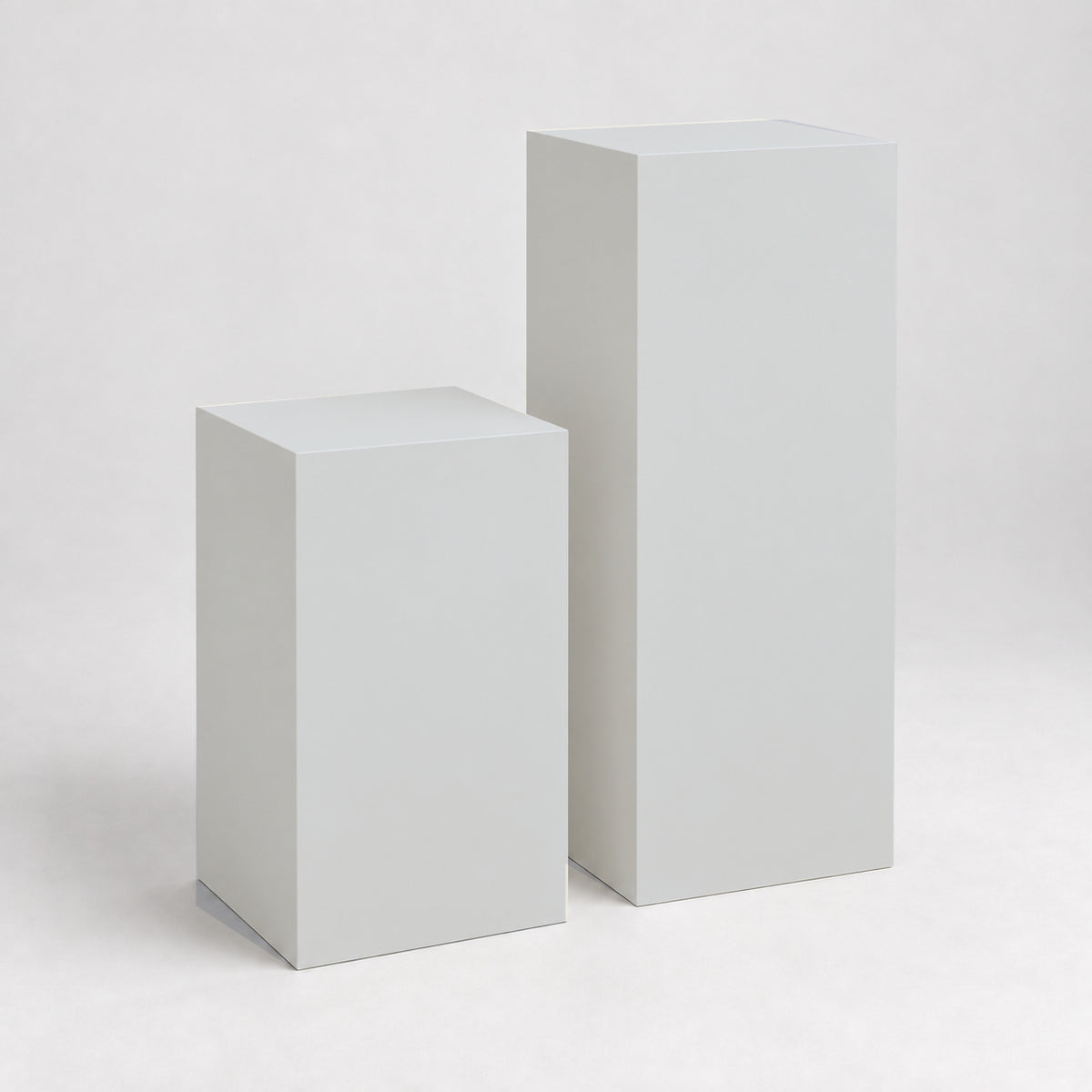 Painted Display Pedestal Pair in Reflection SW 7661; representative color rendering.