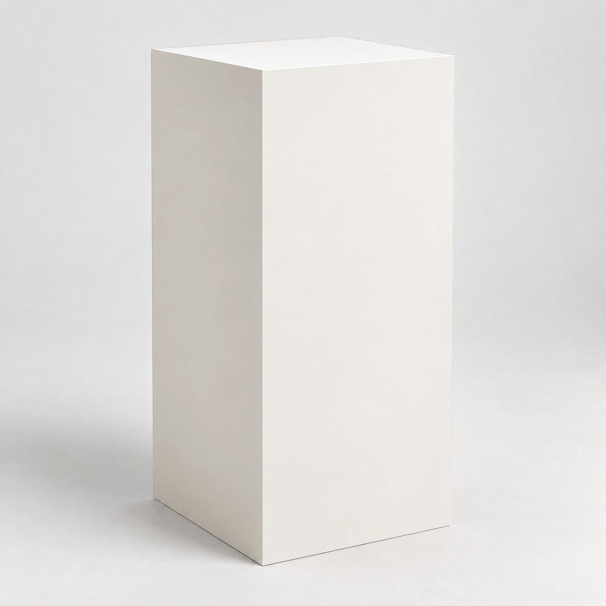 Painted Display Pedestal in Snowbound SW 7004; representative color rendering.