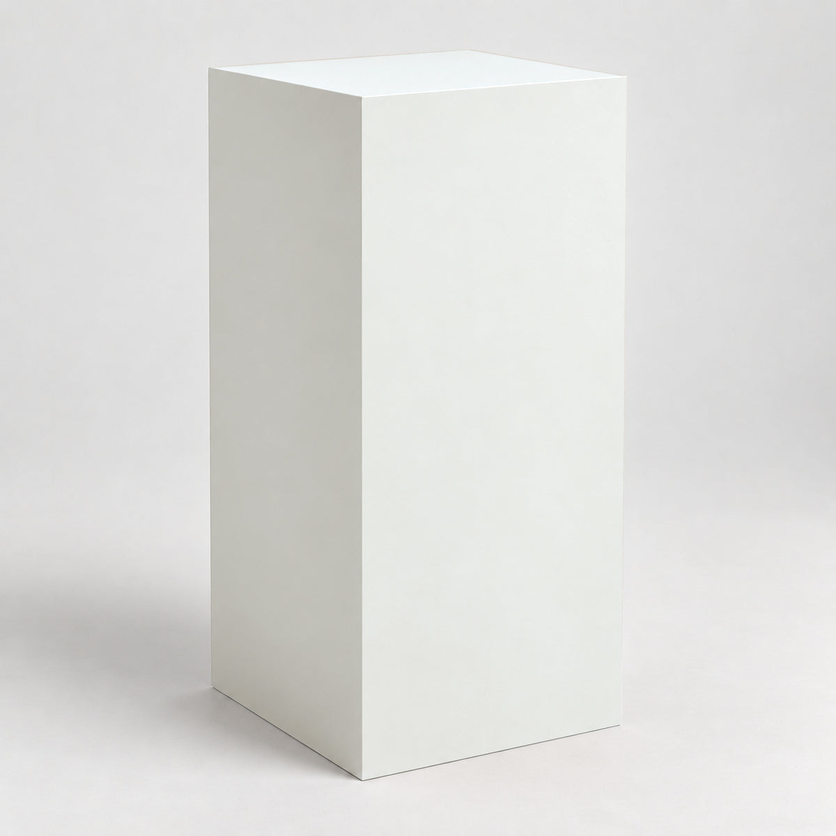 Painted Display Pedestal in Ceiling Bright White SW 7007; representative color rendering.