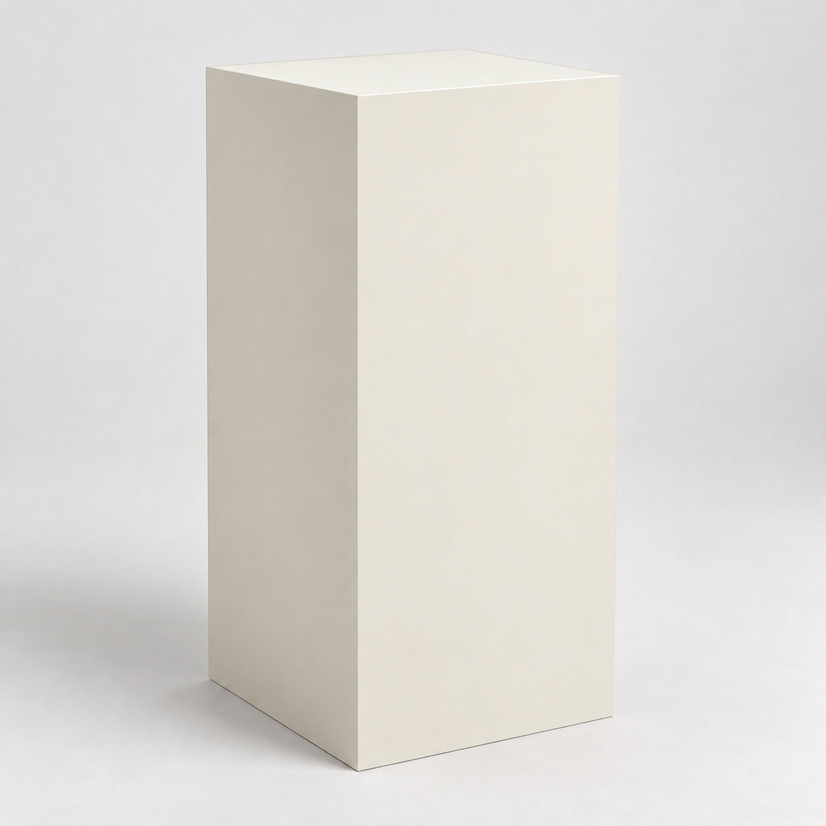 Painted Display Pedestal in Pearly White SW 7009; representative color rendering.