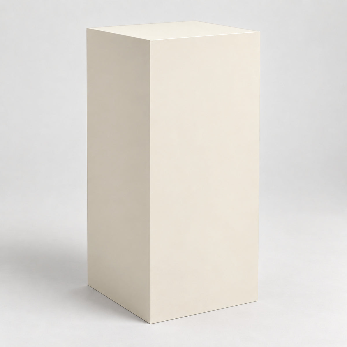 Painted Display Pedestal in Ivory Lace SW 7013; representative color rendering.