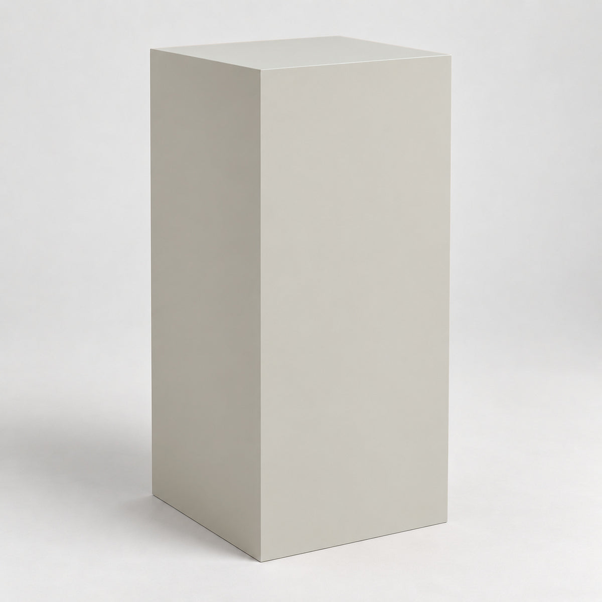 Painted Display Pedestal in Repose Gray SW 7015; representative color rendering.