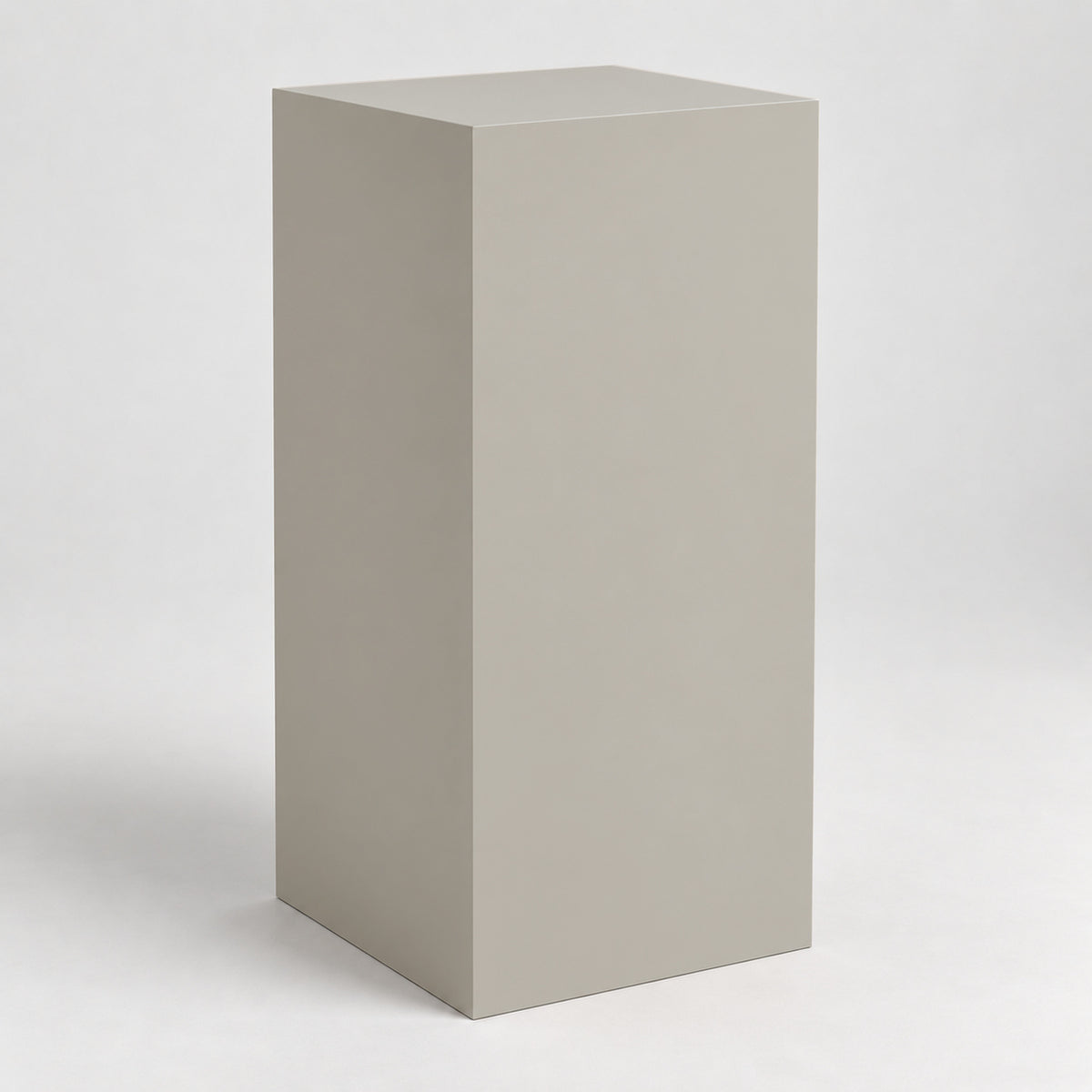 Painted Display Pedestal in Mindful Gray SW 7016; representative color rendering.