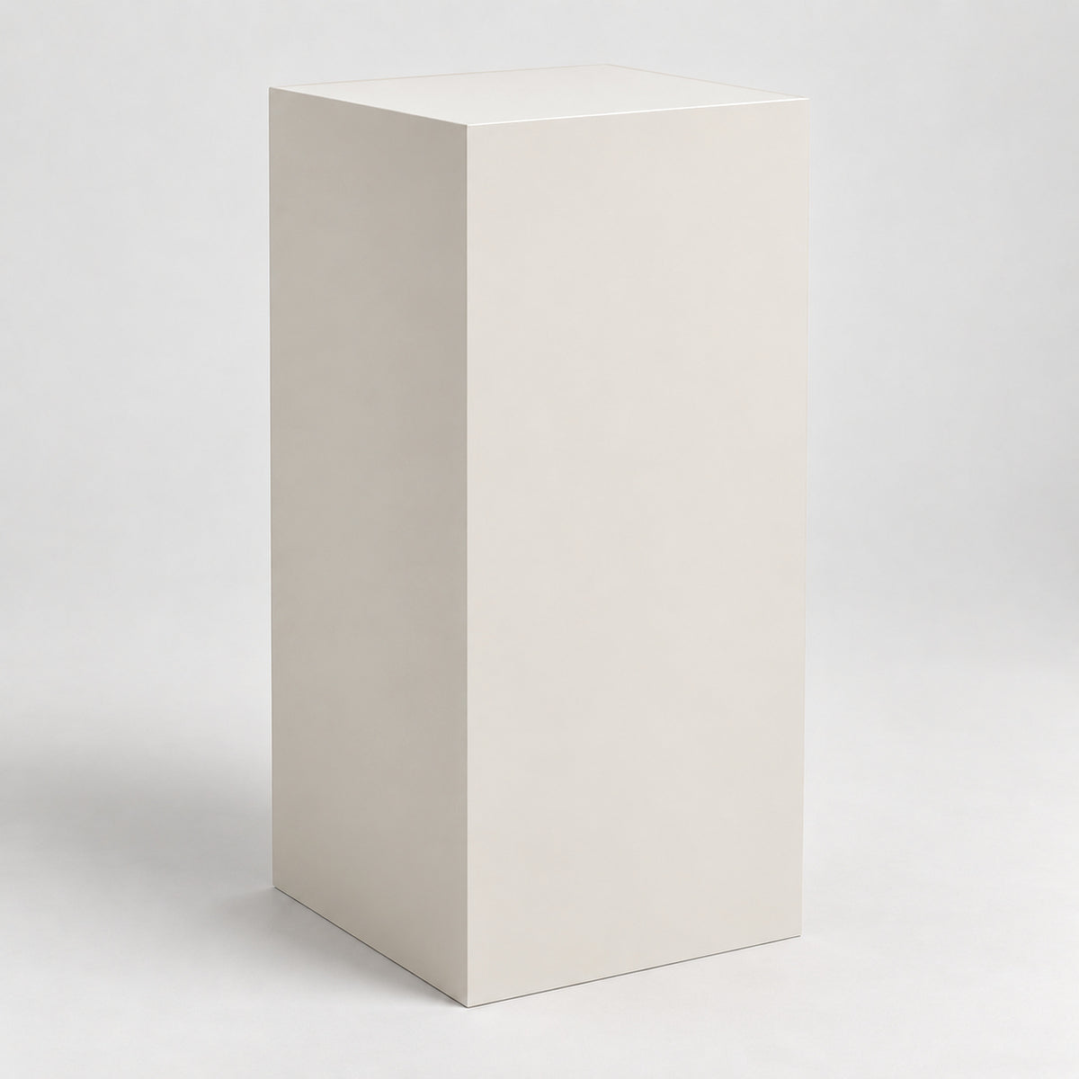 Painted Display Pedestal in Incredible White SW 7028; representative color rendering.