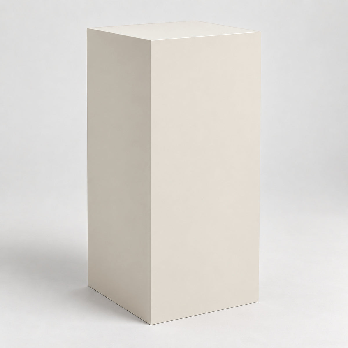 Painted Display Pedestal in Aesthetic White SW 7035; representative color rendering.