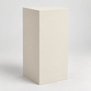 Painted Display Pedestal in Shoji White SW 7042; representative color rendering.