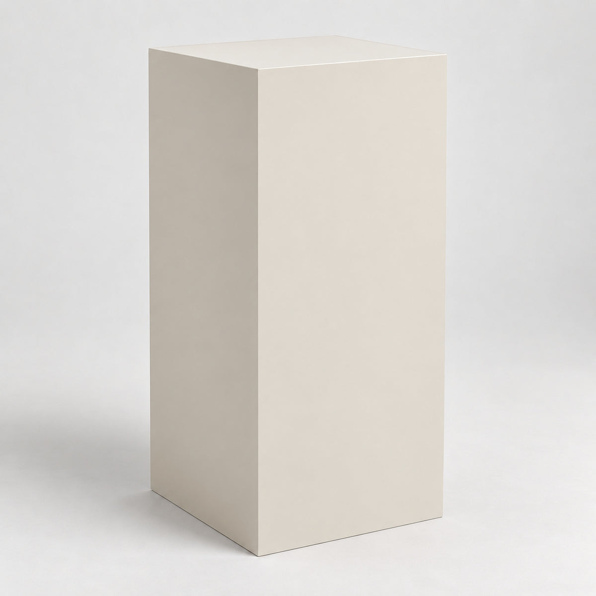 Painted Display Pedestal in Egret White SW 7570; representative color rendering.