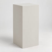 Painted Display Pedestal in Crushed Ice SW 7647; representative color rendering.