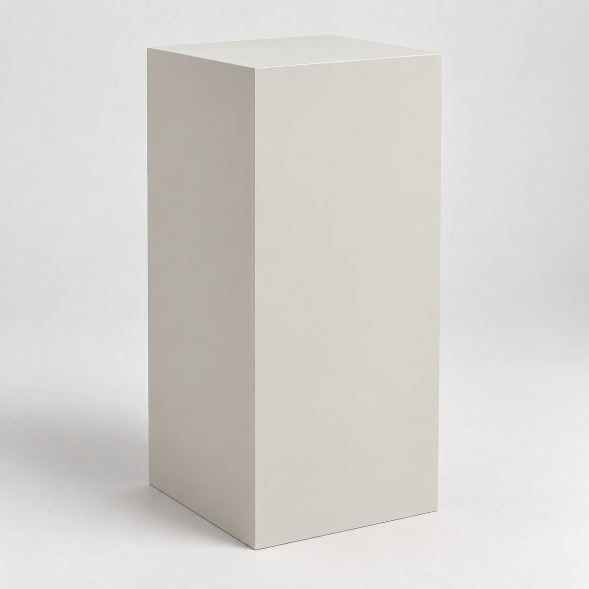 Painted Display Pedestal in Crushed Ice SW 7647; representative color rendering.