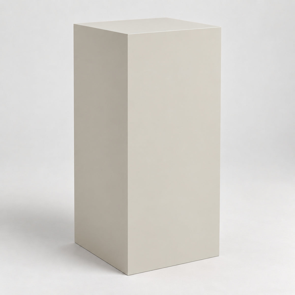Painted Display Pedestal in Gossamer Veil SW 9165; representative color rendering.