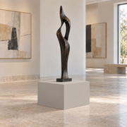City Loft SW 7631 painted display pedestal in a 01 low gallery squat setting; representative room rendering.