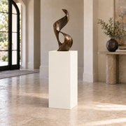 Greek Villa SW 7551 painted display pedestal in a 03 mid foyer narrow setting; representative room rendering.